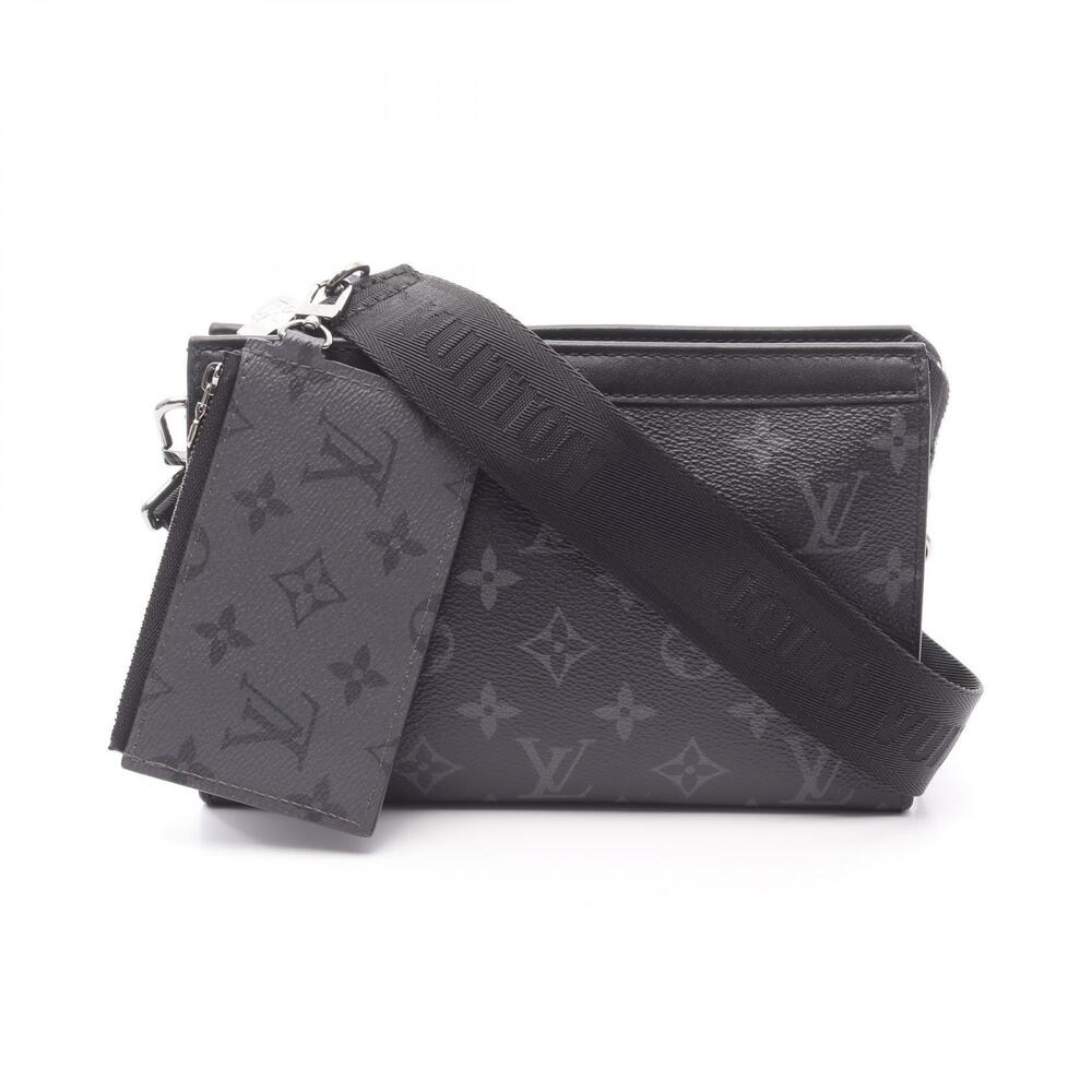 Louis Vuitton Gaston Wearable Wallet Shoulder Bag Eclipse Black Gray
